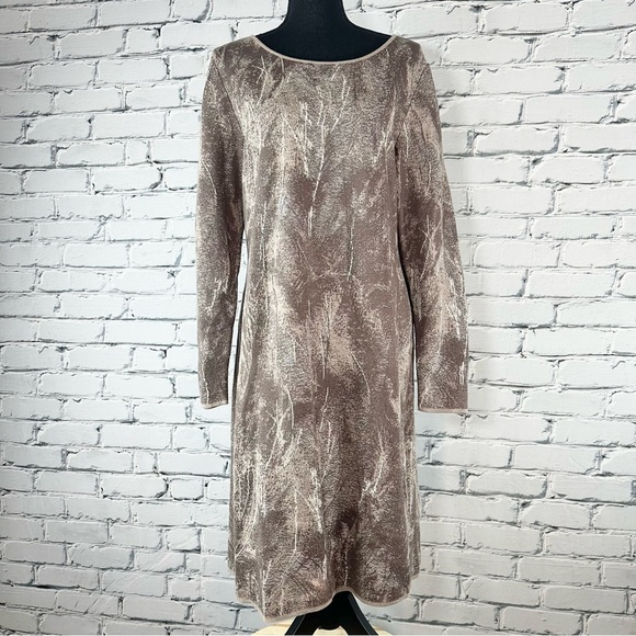 Peruvian Connection Borghese Abstract Metallic
Midi Sweater Dress XL Pima Cotton - Picture 2 of 11